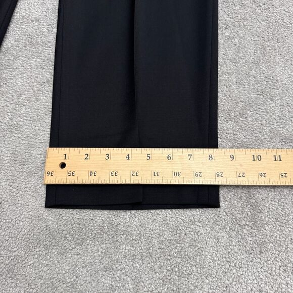 Lauren Ralph Lauren Wool Dress Pants Mens 38x30 Black Straight Leg Classic Work - Picture 13 of 14